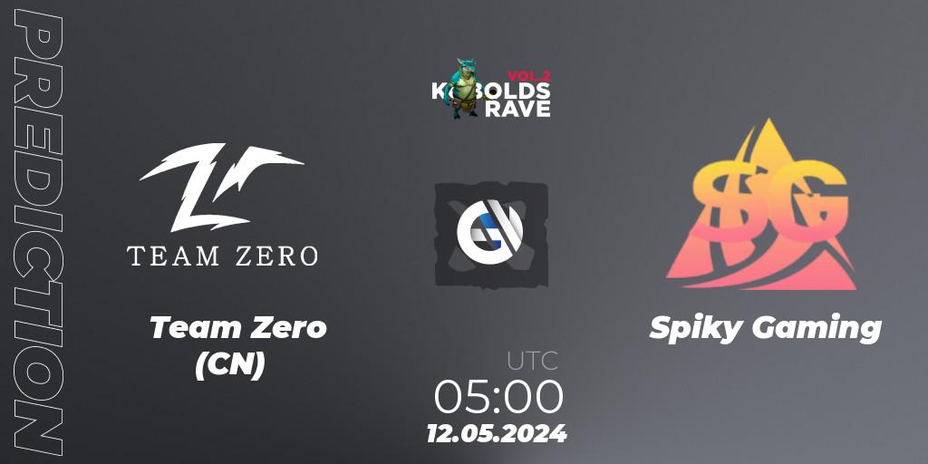 Team Zero (CN) - Spiky Gaming: ennuste. 12.05.2024 at 05:00, Dota 2, Cringe Station Kobolds Rave 2