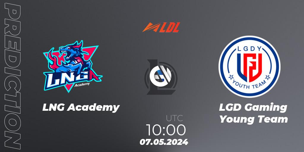 LNG Academy - LGD Gaming Young Team: ennuste. 07.05.24, LoL, LDL 2024 - Stage 2