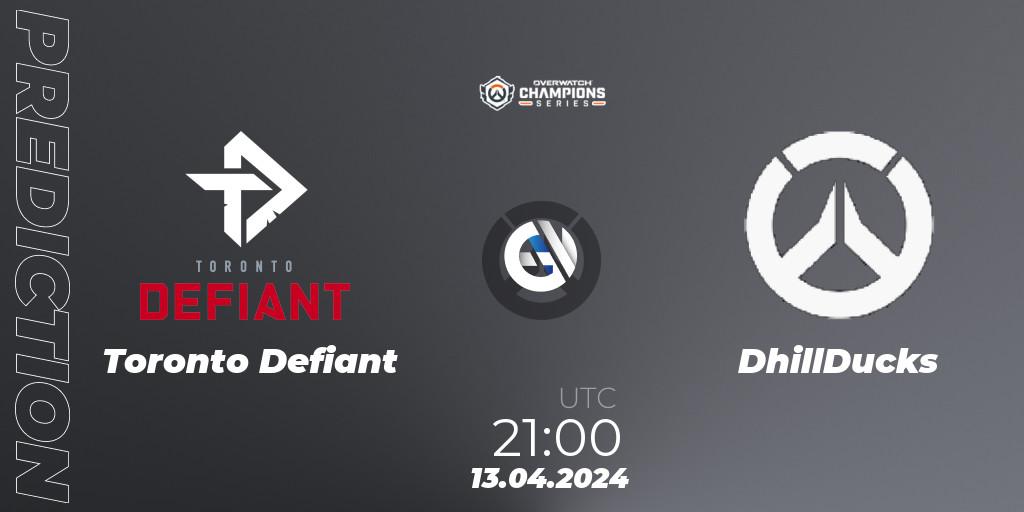 Toronto Defiant - DhillDucks: ennuste. 13.04.24, Overwatch, Overwatch Champions Series 2024 - North America Stage 2 Group Stage