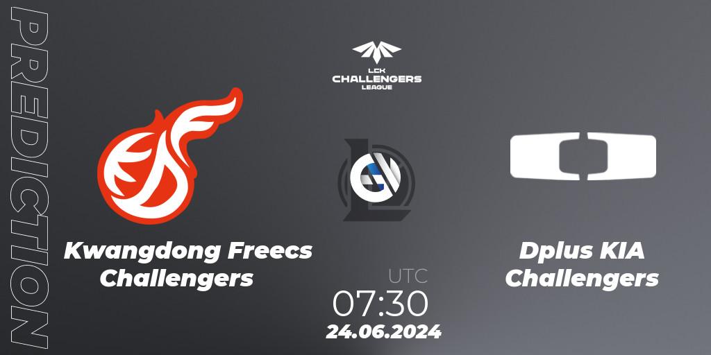 Kwangdong Freecs Challengers - Dplus KIA Challengers: ennuste. 24.06.2024 at 07:30, LoL, LCK Challengers League 2024 Summer - Group Stage