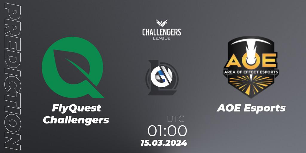 FlyQuest Challengers - AOE Esports: ennuste. 15.03.24, LoL, NACL 2024 Spring - Playoffs