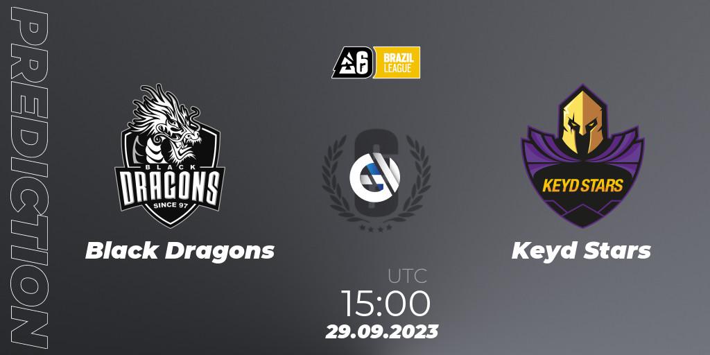 Black Dragons - Keyd Stars: ennuste. 29.09.2023 at 15:00, Rainbow Six, Brazil League 2023 - Stage 2