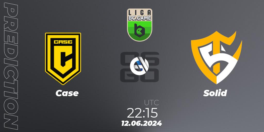 Case - Solid: ennuste. 12.06.2024 at 22:15, Counter-Strike (CS2), Dust2 Brasil Liga Season 3