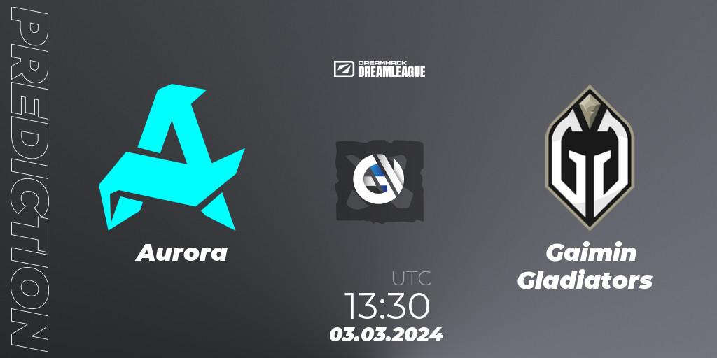 Aurora - Gaimin Gladiators: ennuste. 03.03.24, Dota 2, DreamLeague Season 22