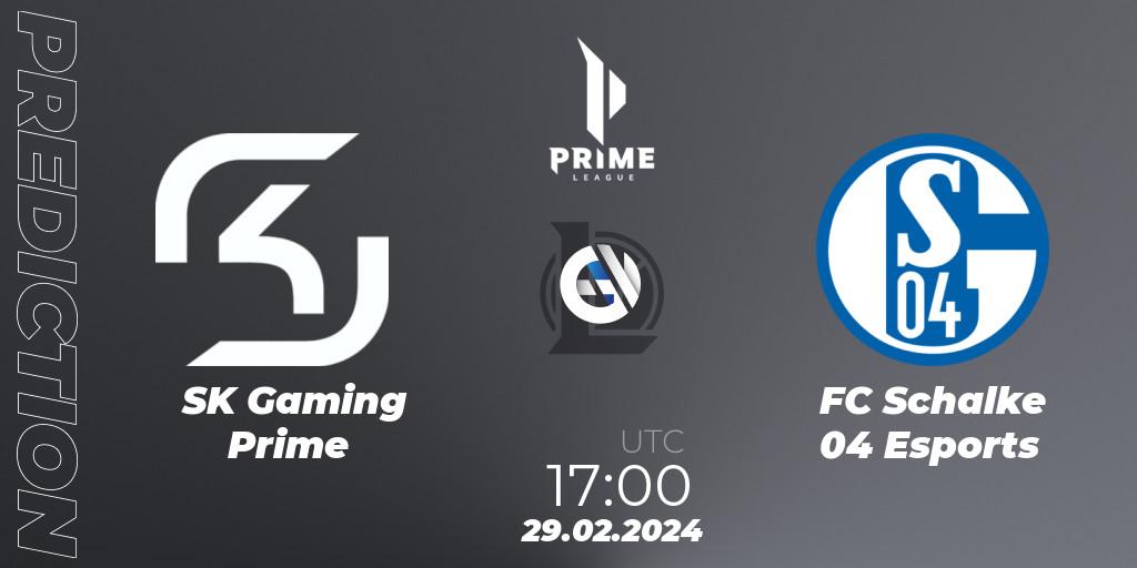 SK Gaming Prime - FC Schalke 04 Esports: ennuste. 29.02.24, LoL, Prime League Spring 2024 - Group Stage