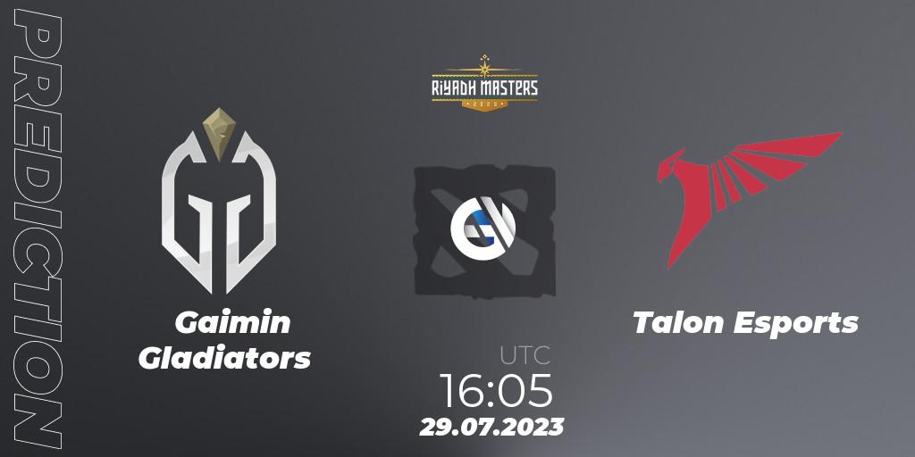 Gaimin Gladiators - Talon Esports: ennuste. 29.07.2023 at 18:31, Dota 2, Riyadh Masters 2023