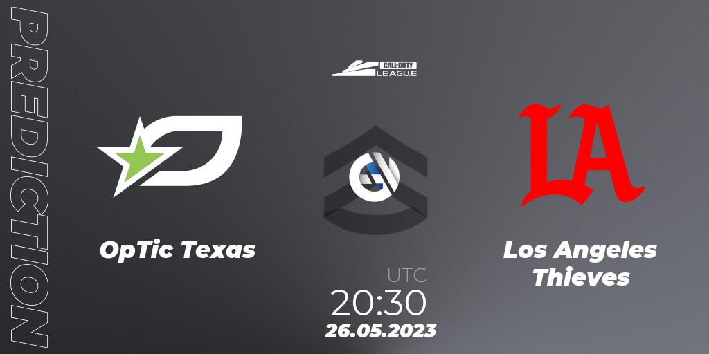 OpTic Texas - Los Angeles Thieves: ennuste. 26.05.2023 at 20:30, Call of Duty, Call of Duty League 2023: Stage 5 Major