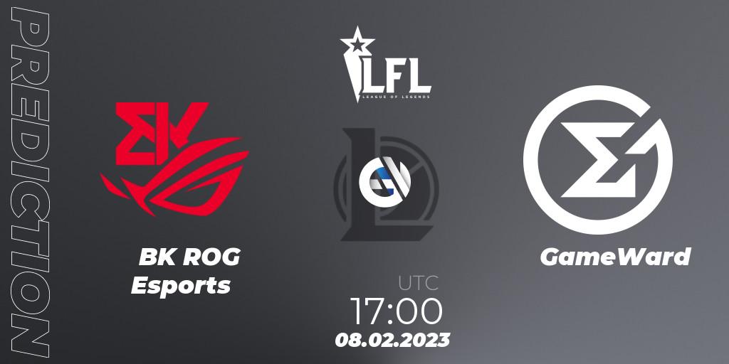BK ROG Esports - GameWard: ennuste. 08.02.2023 at 18:00, LoL, LFL Spring 2023 - Group Stage