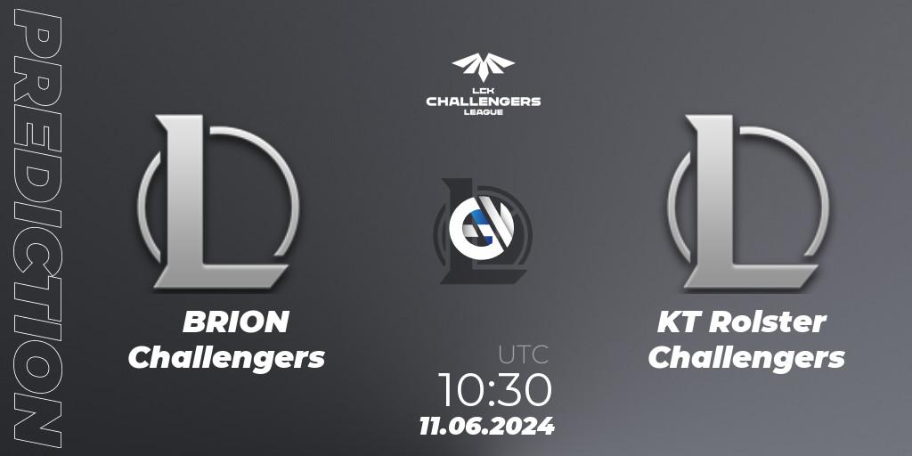 BRION Challengers - KT Rolster Challengers: ennuste. 11.06.2024 at 10:30, LoL, LCK Challengers League 2024 Summer - Group Stage