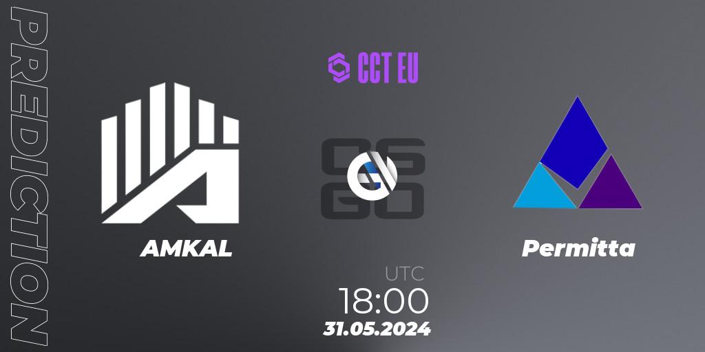 AMKAL - Permitta: ennuste. 31.05.2024 at 18:30, Counter-Strike (CS2), CCT Season 2 Europe Series 4
