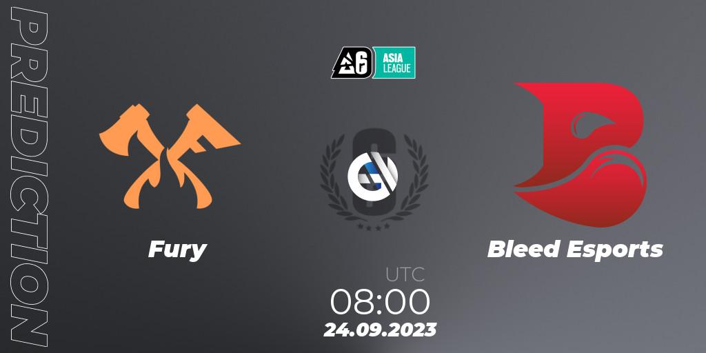 Fury - Bleed Esports: ennuste. 24.09.2023 at 08:00, Rainbow Six, SEA League 2023 - Stage 2