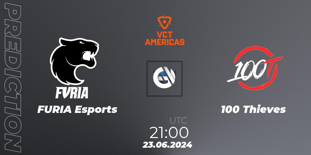 FURIA Esports - 100 Thieves: ennuste. 23.06.2024 at 21:00, VALORANT, VALORANT Champions Tour 2024: Americas League - Stage 2 - Group Stage