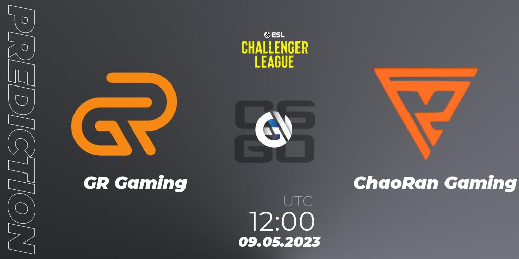 GR Gaming - ChaoRan Gaming: ennuste. 09.05.2023 at 12:00, Counter-Strike (CS2), ESL Challenger League Season 45: Asia-Pacific