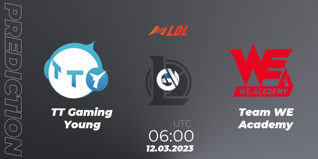 TT Gaming Young - Team WE Academy: ennuste. 12.03.2023 at 06:00, LoL, LDL 2023 - Regular Season