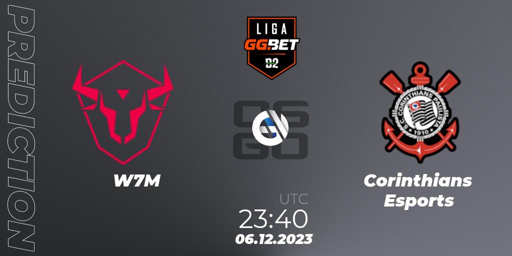 W7M - Corinthians Esports: ennuste. 07.12.2023 at 00:00, Counter-Strike (CS2), Dust2 Brasil Liga Season 2