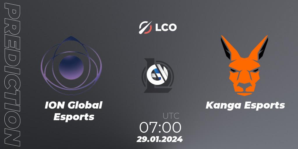 ION Global Esports - Kanga Esports: ennuste. 29.01.24, LoL, LCO Split 1 2024 - Group Stage
