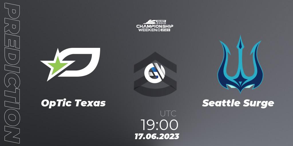 OpTic Texas - Seattle Surge: ennuste. 17.06.2023 at 19:00, Call of Duty, Call of Duty League Championship 2023