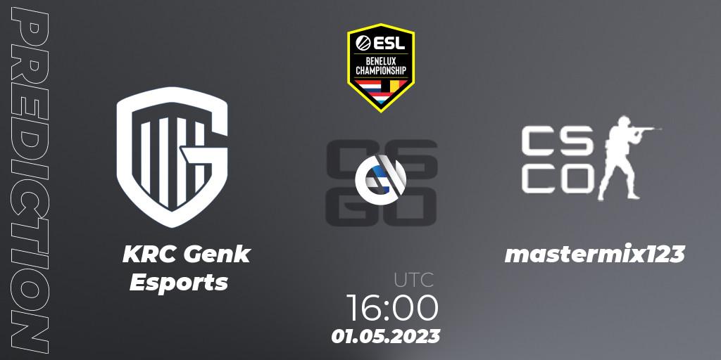 KRC Genk Esports - mastermix123: ennuste. 01.05.2023 at 16:00, Counter-Strike (CS2), ESL Benelux Championship Spring 2023