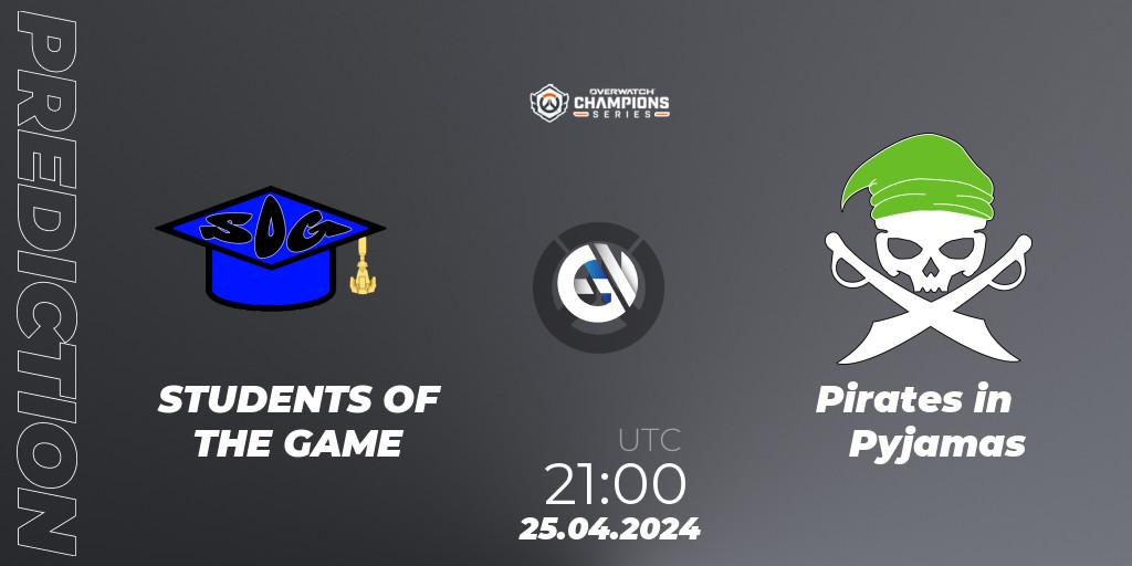 STUDENTS OF THE GAME - Pirates in Pyjamas: ennuste. 25.04.2024 at 21:00, Overwatch, Overwatch Champions Series 2024 - North America Stage 2 Main Event