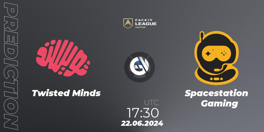 Twisted Minds - Spacestation Gaming: ennuste. 22.06.2024 at 17:30, Overwatch, FACEIT League Season 1 - EMEA Master Road to EWC