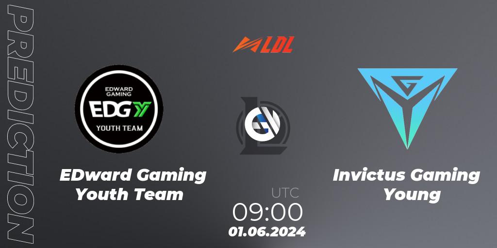 EDward Gaming Youth Team - Invictus Gaming Young: ennuste. 01.06.2024 at 09:00, LoL, LDL 2024 - Stage 2