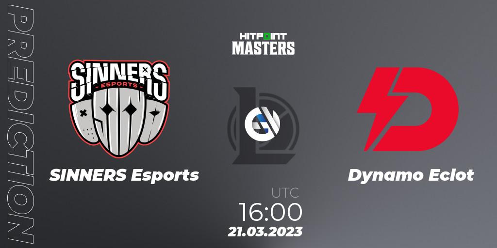 SINNERS Esports - Dynamo Eclot: ennuste. 21.03.23, LoL, Hitpoint Masters Spring 2023