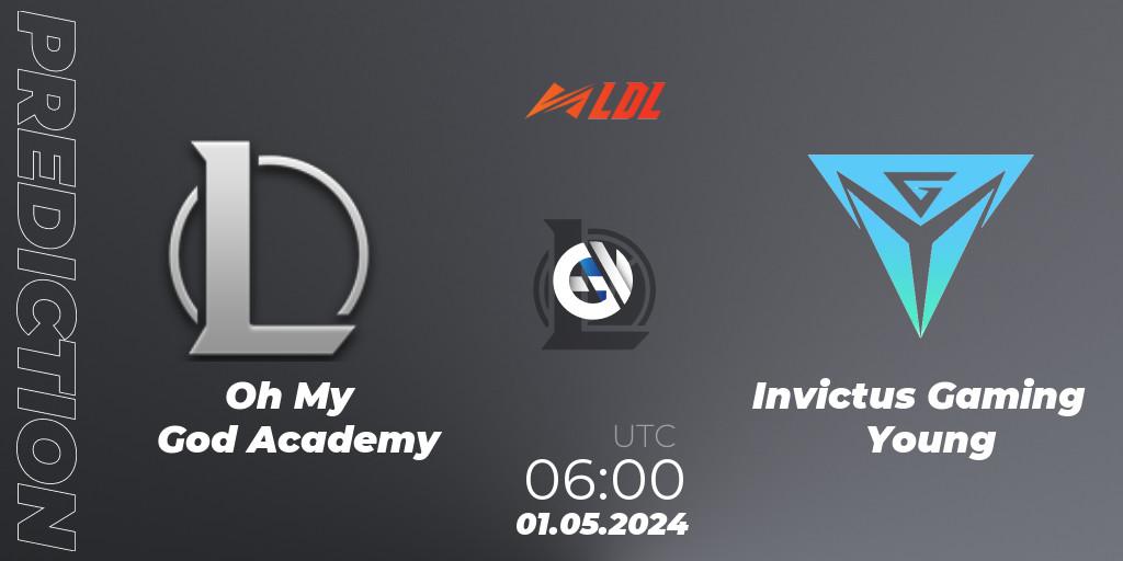 Oh My God Academy - Invictus Gaming Young: ennuste. 01.05.24, LoL, LDL 2024 - Stage 2