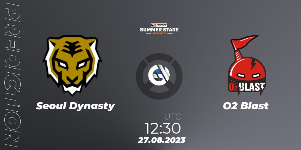 Seoul Dynasty - O2 Blast: ennuste. 27.08.2023 at 12:30, Overwatch, Overwatch League 2023 - Summer Stage Knockouts