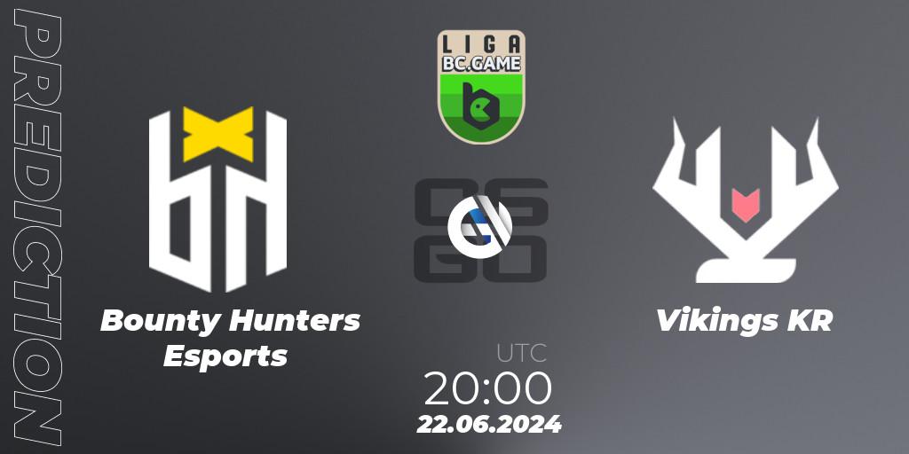 Bounty Hunters Esports - Vikings KR: ennuste. 27.06.2024 at 16:00, Counter-Strike (CS2), Dust2 Brasil Liga Season 3: Division 1