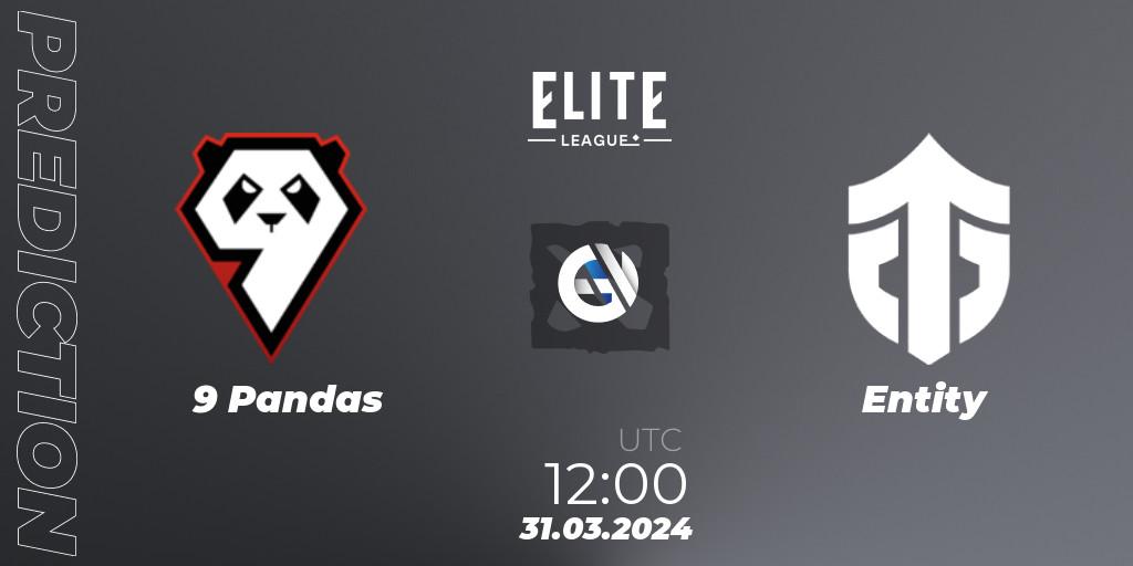 9 Pandas - Entity: ennuste. 31.03.24, Dota 2, Elite League: Swiss Stage