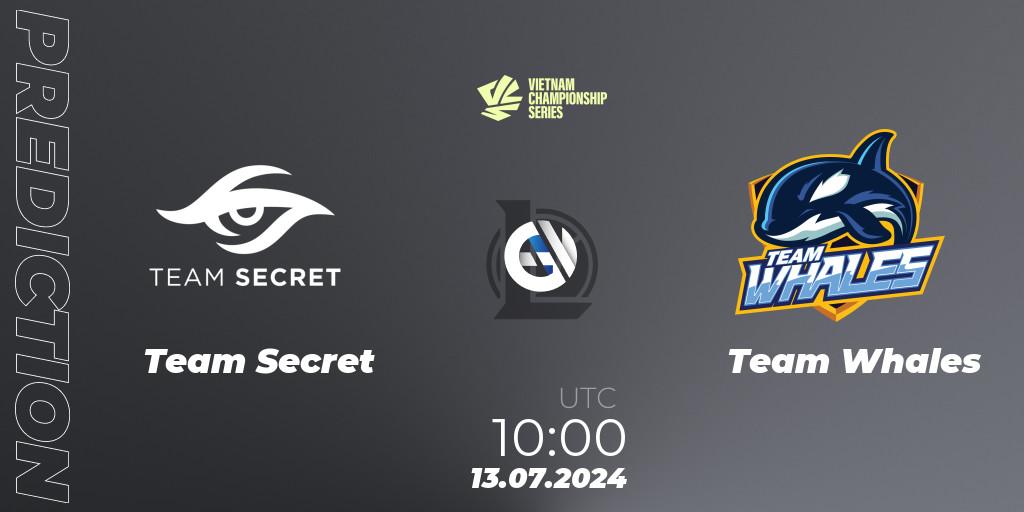 Team Secret - Team Whales: ennuste. 26.07.2024 at 10:00, LoL, VCS Summer 2024 - Group Stage