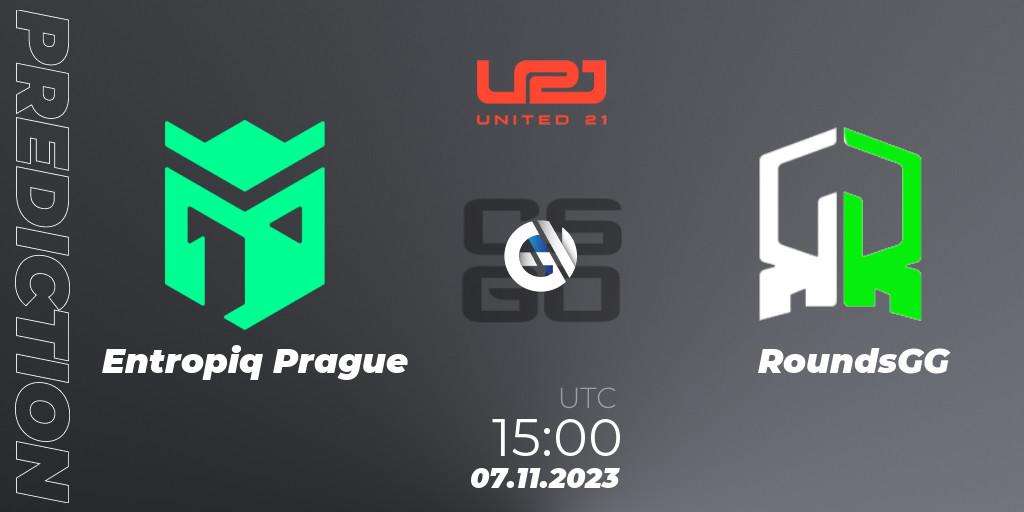 Entropiq Prague - RoundsGG: ennuste. 07.11.2023 at 15:00, Counter-Strike (CS2), United21 Season 7: Division 2