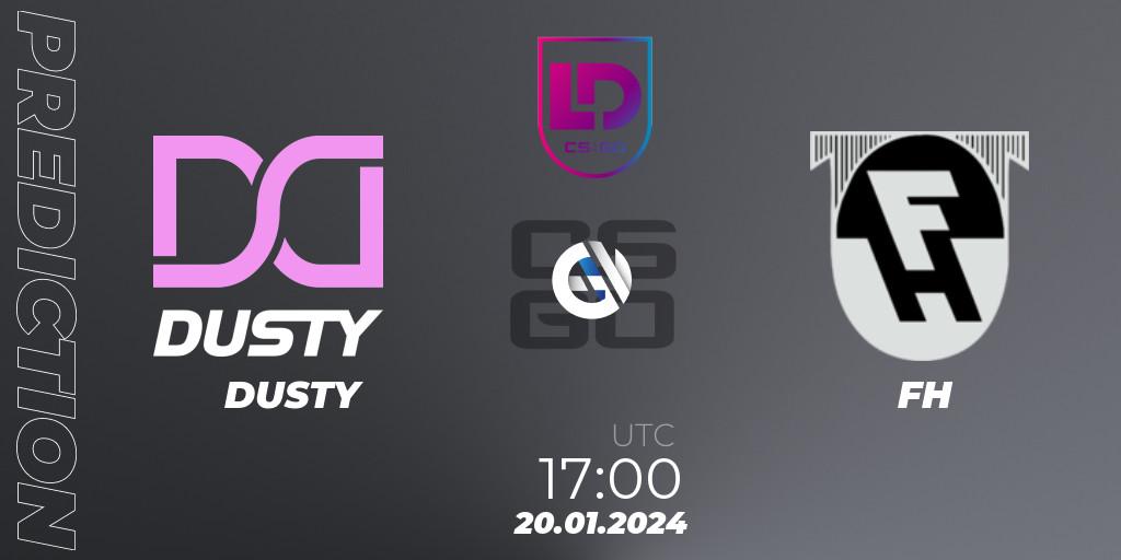 DUSTY - FH: ennuste. 20.01.2024 at 17:00, Counter-Strike (CS2), Icelandic Esports League Season 8: Regular Season
