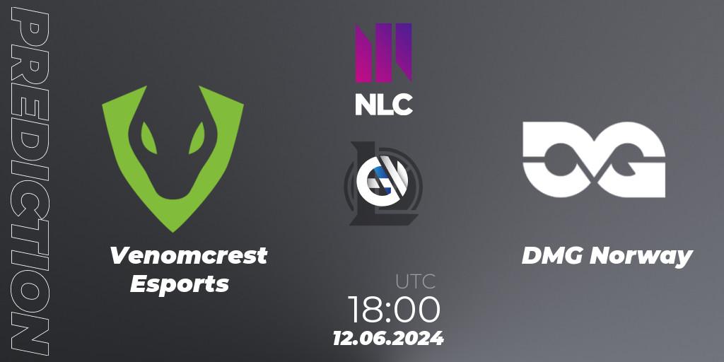 Venomcrest Esports - DMG Norway: ennuste. 12.06.2024 at 18:00, LoL, NLC 1st Division Summer 2024
