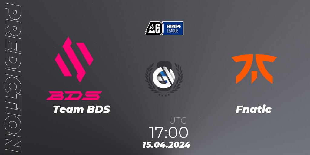 Team BDS - Fnatic: ennuste. 15.04.24, Rainbow Six, Europe League 2024 - Stage 1