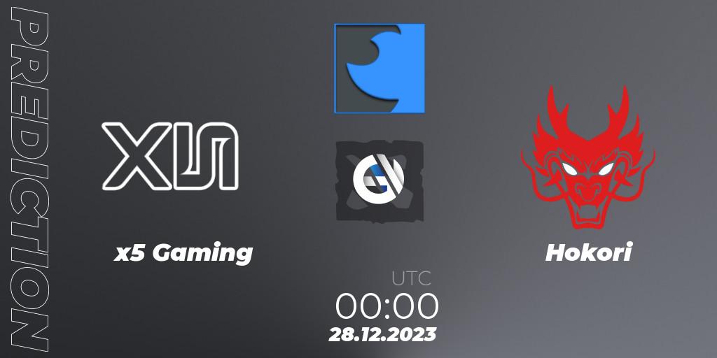 x5 Gaming - Hokori: ennuste. 17.01.2024 at 00:20, Dota 2, FastInvitational DotaPRO Season 2