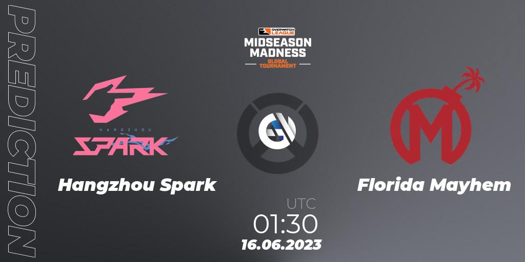 Hangzhou Spark - Florida Mayhem: ennuste. 16.06.2023 at 01:30, Overwatch, Overwatch League 2023 - Midseason Madness