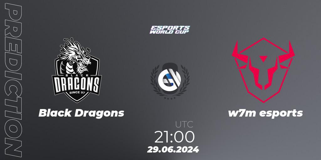 Black Dragons - w7m esports: ennuste. 30.06.2024 at 00:30, Rainbow Six, Esports World Cup 2024: Brazil CQ