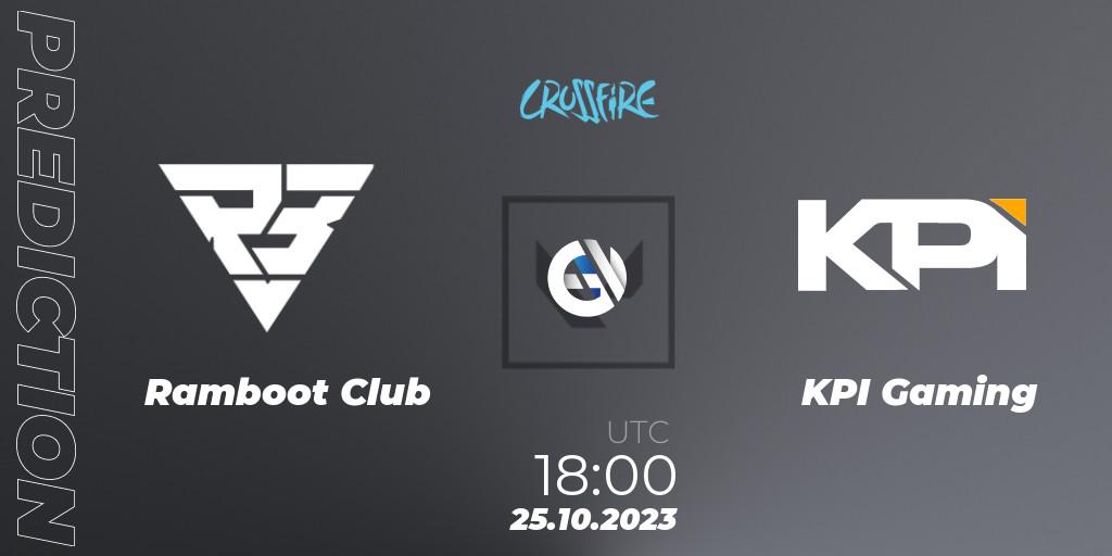 Ramboot Club - KPI Gaming: ennuste. 25.10.2023 at 18:00, VALORANT, LVP - Crossfire Cup 2023: Contenders #2