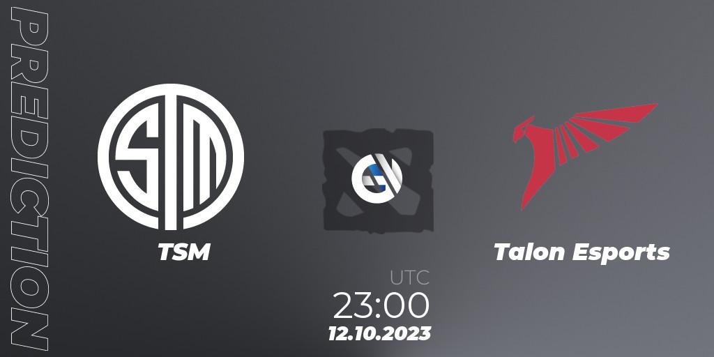 TSM - Talon Esports: ennuste. 13.10.23, Dota 2, The International 2023 - Group Stage
