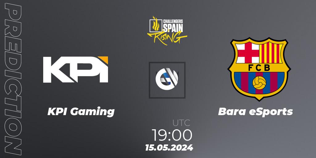 KPI Gaming - Barça eSports: ennuste. 15.05.2024 at 19:00, VALORANT, VALORANT Challengers 2024 Spain: Rising Split 2