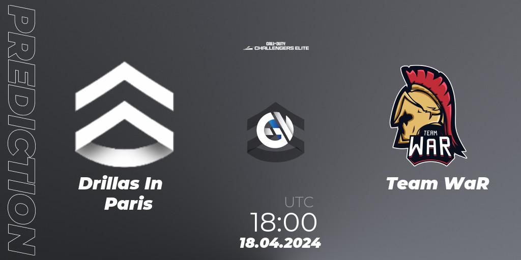 Drillas In Paris - Team WaR: ennuste. 18.04.2024 at 18:00, Call of Duty, Call of Duty Challengers 2024 - Elite 2: EU