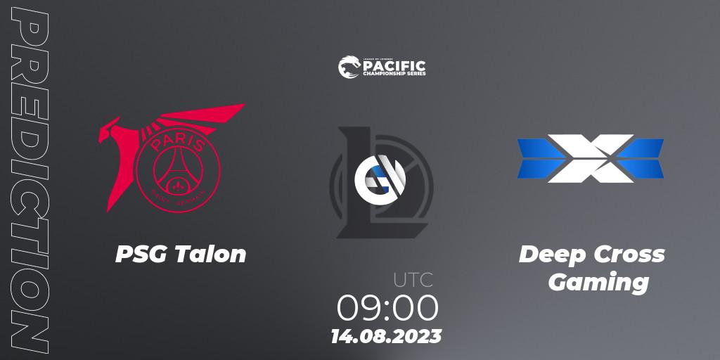 PSG Talon - Deep Cross Gaming: ennuste. 14.08.2023 at 09:00, LoL, PACIFIC Championship series Playoffs