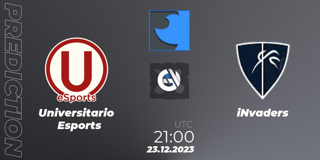 Universitario Esports - iNvaders: ennuste. 23.12.2023 at 21:00, Dota 2, FastInvitational DotaPRO Season 2