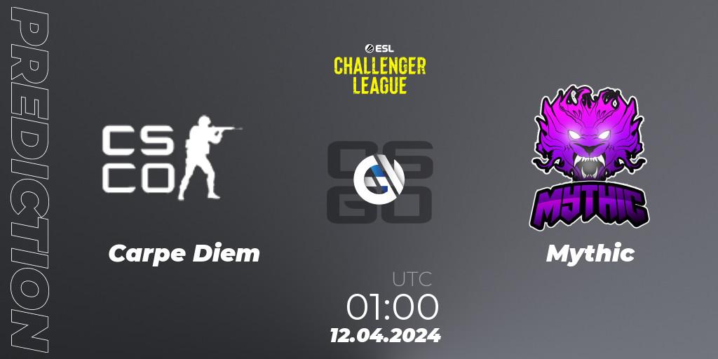 Carpe Diem - Mythic: ennuste. 12.04.24, CS2 (CS:GO), ESL Challenger League Season 47: North America