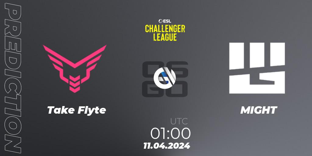 Take Flyte - MIGHT: ennuste. 11.04.24, CS2 (CS:GO), ESL Challenger League Season 47: North America