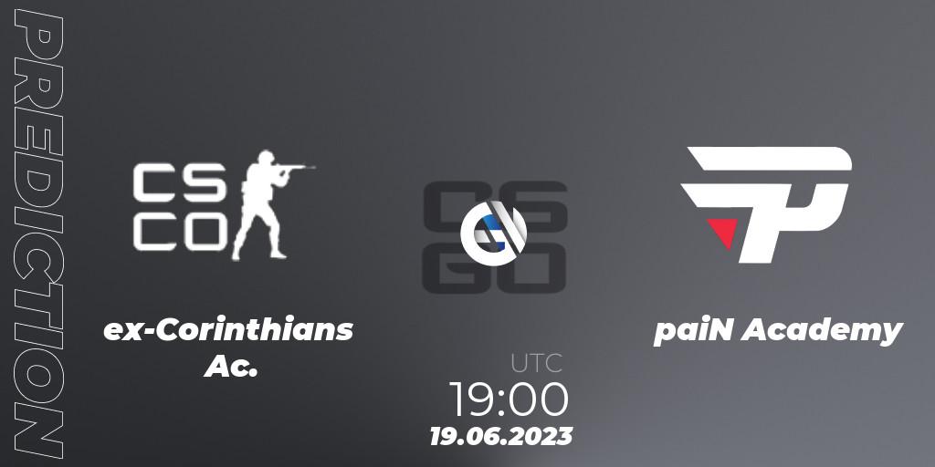 ex-Corinthians Ac. - paiN Academy: ennuste. 19.06.23, CS2 (CS:GO), Gamers Club Liga Série A: June 2023