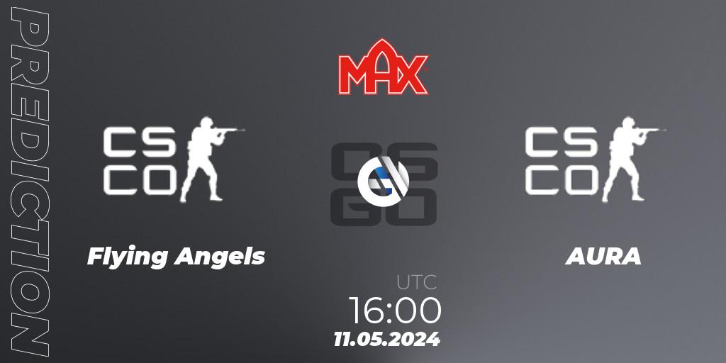 Flying Angels - AURA: ennuste. 11.05.2024 at 16:00, Counter-Strike (CS2), MAX Skills Tournament