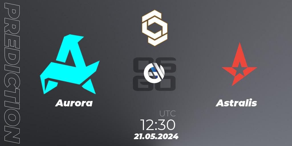 Aurora - Astralis: ennuste. 21.05.2024 at 12:30, Counter-Strike (CS2), CCT Global Finals