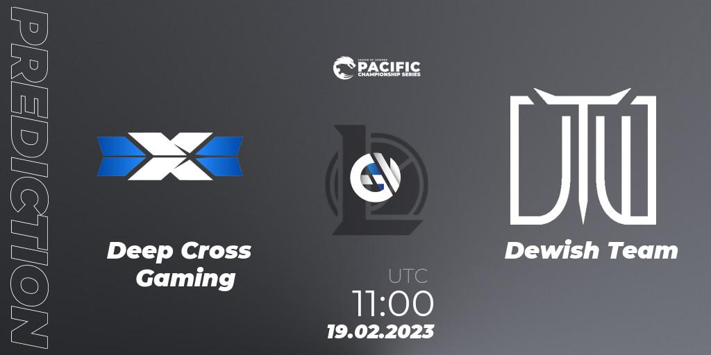 Deep Cross Gaming - Dewish Team: ennuste. 19.02.2023 at 11:00, LoL, PCS Spring 2023 - Group Stage